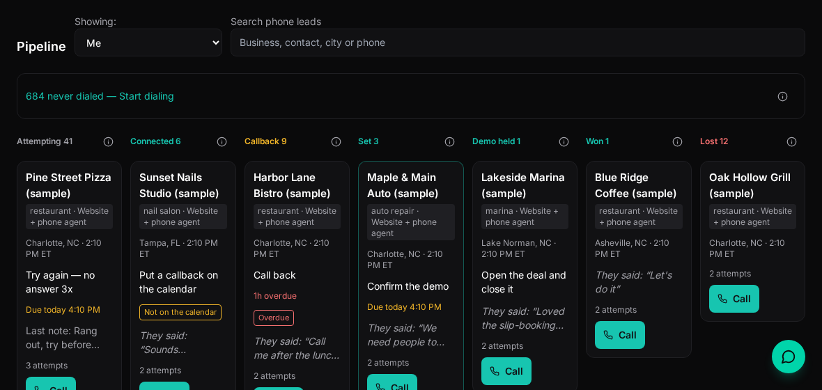 Your pipeline at a glance